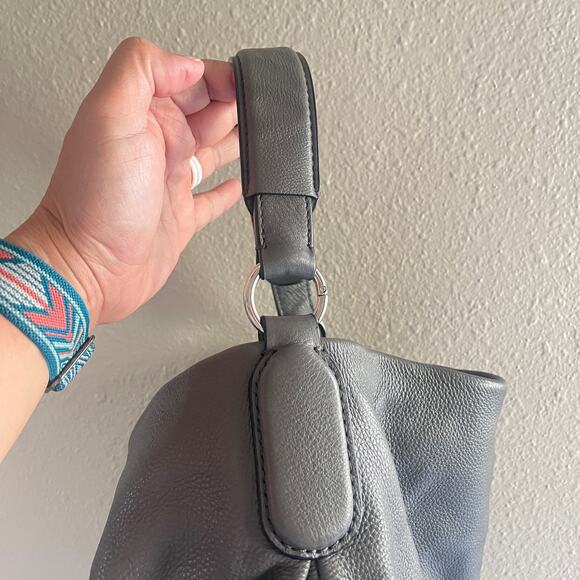 Marc by Marc Jacobs Q Hillier Pebbled Hobo Shoulder bag in gray - Picture 10 of 13
